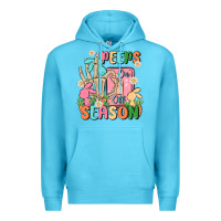Ocean Blue peeps season mode on Premium Hoodie - MaliasSmallBusiness