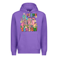 Purple peeps season mode on Premium Hoodie - MaliasSmallBusiness