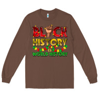 Chestnut black history is world history Long Sleeve Tee - texasbilliewilder