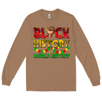 Toasted Coconut black history is world history Long Sleeve Tee - texasbilliewilder