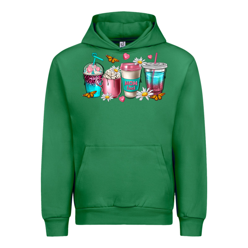 Mom Fuel Coffee Cups Urban Hoodie by NancyCooperArtShop | Teevron