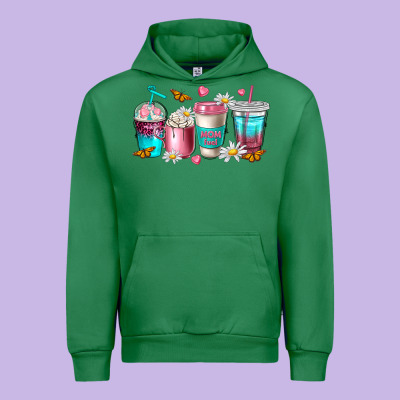 Mom Fuel Coffee Cups Urban Hoodie Designed By Nancycooperartshop