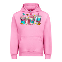 Fuchsia Pink mom fuel coffee cups Urban Hoodie - NancyCooperArtShop