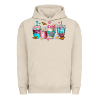 Pigment French Oak mom fuel coffee cups Urban Hoodie - NancyCooperArtShop
