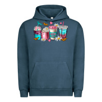 Pigment Midnight Navy mom fuel coffee cups Urban Hoodie - NancyCooperArtShop