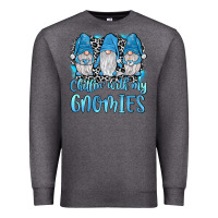 Charcoal Heather chillin' with my gnomies Premium Sweatshirt - JahusDesignShop