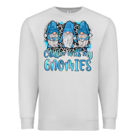 Dove Grey chillin' with my gnomies Premium Sweatshirt - JahusDesignShop