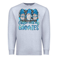 Heather Grey chillin' with my gnomies Premium Sweatshirt - JahusDesignShop