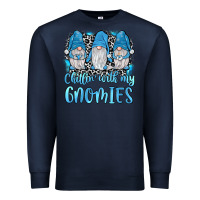 Navy chillin' with my gnomies Premium Sweatshirt - JahusDesignShop