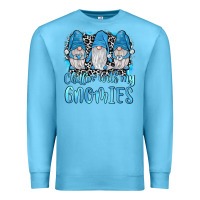 Ocean Blue chillin' with my gnomies Premium Sweatshirt - JahusDesignShop