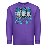 Purple chillin' with my gnomies Premium Sweatshirt - JahusDesignShop