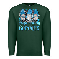 Sports Green chillin' with my gnomies Premium Sweatshirt - JahusDesignShop