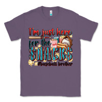 Lavender i'm just here for the snacks #baseball brother Classic Tee - Zillion Design Studio