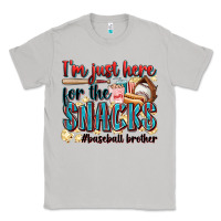 Moon Dust i'm just here for the snacks #baseball brother Classic Tee - Zillion Design Studio