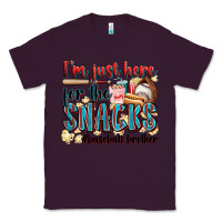 Plum i'm just here for the snacks #baseball brother Classic Tee - Zillion Design Studio
