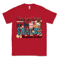 Red i'm just here for the snacks #baseball brother Classic Tee - Zillion Design Studio