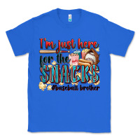 True Royal i'm just here for the snacks #baseball brother Classic Tee - Zillion Design Studio