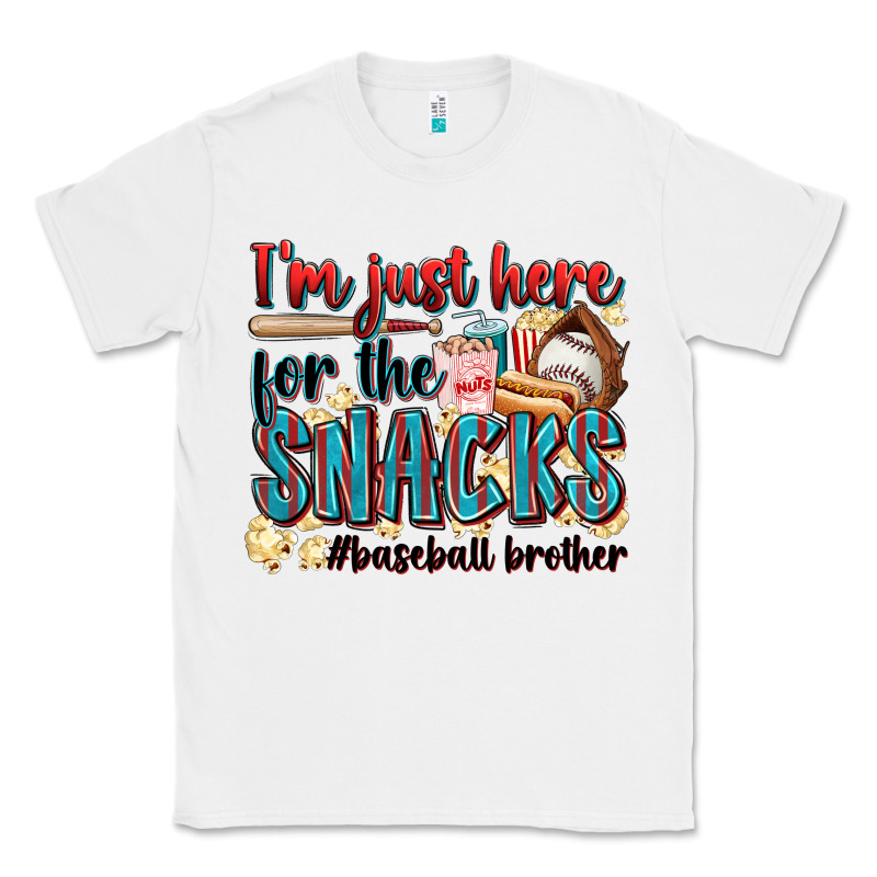 I'm Just Here For The Snacks #baseball Brother Classic Tee by Zillion Design Studio | Teevron