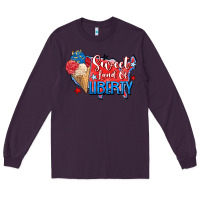 Plum sweet land of liberty Long Sleeve Tee - Zillion Design Studio