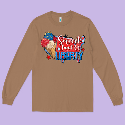 Sweet Land Of Liberty Long Sleeve Tee Designed By Zillion Design Studio