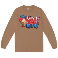Toasted Coconut sweet land of liberty Long Sleeve Tee - Zillion Design Studio