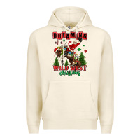 Tofu dreaming of a wild west christmas cowboy santa Premium Hoodie - MaliasSmallBusiness
