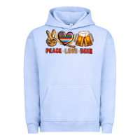 Pigment Grape Ice peace love beer Urban Hoodie - NancyCooperArtShop