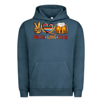 Peace Love Beer Urban Hoodie | Teevron