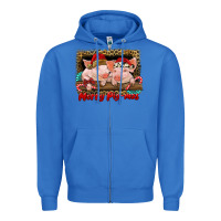 True Royal merry pig mas Zipper Hoodie - RanaPortraitStore