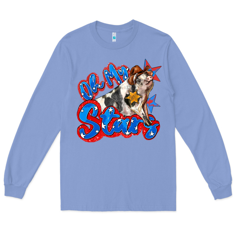 Oh My Stars Pig Long Sleeve Tee by Zillion Design Studio | Teevron