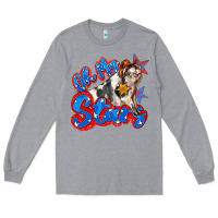 Heather Grey oh my stars pig Long Sleeve Tee - Zillion Design Studio