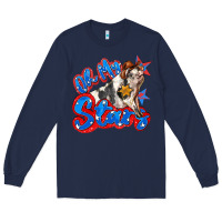 Navy oh my stars pig Long Sleeve Tee - Zillion Design Studio