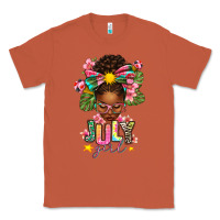 Copper july girl afro woman summer Classic Tee - texasbilliewilder