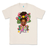 Natural july girl afro woman summer Classic Tee - texasbilliewilder