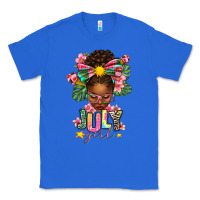 True Royal july girl afro woman summer Classic Tee - texasbilliewilder