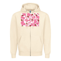 Sandshell distressed strawberry milkshake cowhide Zipper Hoodie - RanaPortraitStore