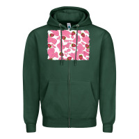 Sports Green distressed strawberry milkshake cowhide Zipper Hoodie - RanaPortraitStore