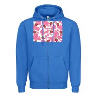 True Royal distressed strawberry milkshake cowhide Zipper Hoodie - RanaPortraitStore
