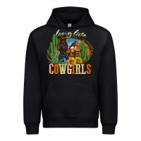 Black long live cowgirls Urban Hoodie - NancyCooperArtShop