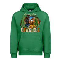 Emerald long live cowgirls Urban Hoodie - NancyCooperArtShop