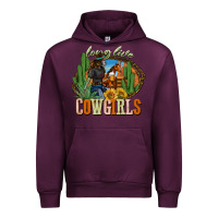 Mauve Wine long live cowgirls Urban Hoodie - NancyCooperArtShop