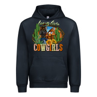 Navy long live cowgirls Urban Hoodie - NancyCooperArtShop