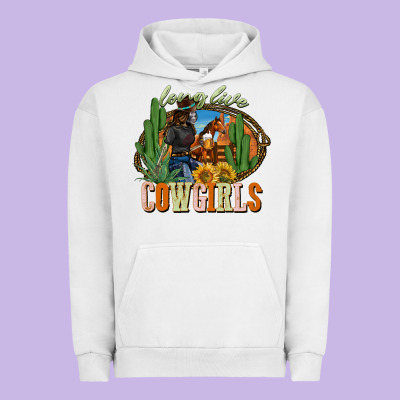 Long Live Cowgirls Urban Hoodie Designed By Nancycooperartshop