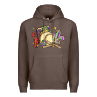 Coffee mardi gras baseball Premium Hoodie - MaliasSmallBusiness