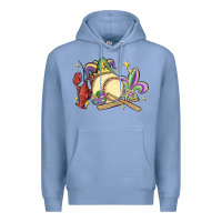 Colony Blue mardi gras baseball Premium Hoodie - MaliasSmallBusiness