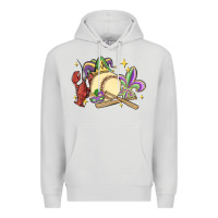 Dove Grey mardi gras baseball Premium Hoodie - MaliasSmallBusiness