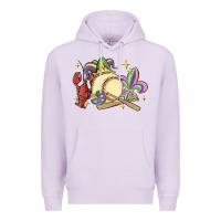 Lilac mardi gras baseball Premium Hoodie - MaliasSmallBusiness