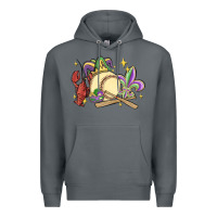 Rock mardi gras baseball Premium Hoodie - MaliasSmallBusiness