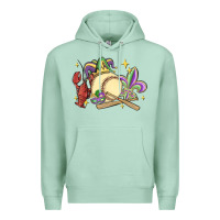 Seafoam mardi gras baseball Premium Hoodie - MaliasSmallBusiness