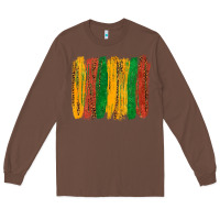 Chestnut black history brushstroke Long Sleeve Tee - texasbilliewilder
